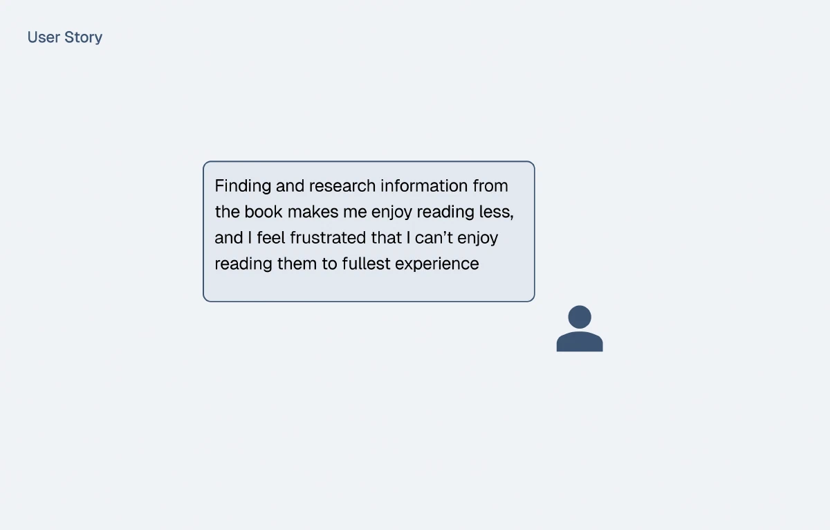 &ldquo;Finding and research information from the book makes me enjoy reading less, and I feel frustrated that I can’t enjoy reading them to fullest experience&rdquo;