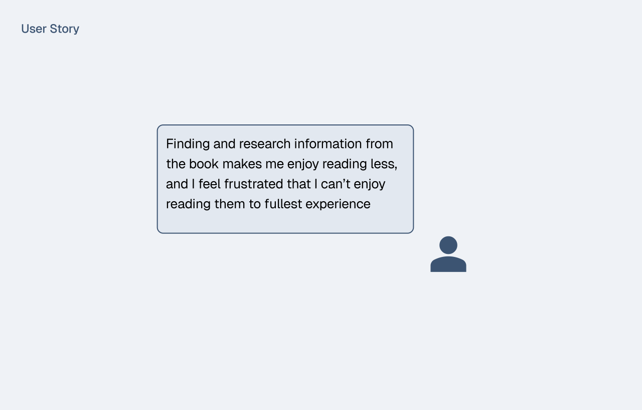 &ldquo;Finding and research information from the book makes me enjoy reading less, and I feel frustrated that I can’t enjoy reading them to fullest experience&rdquo;